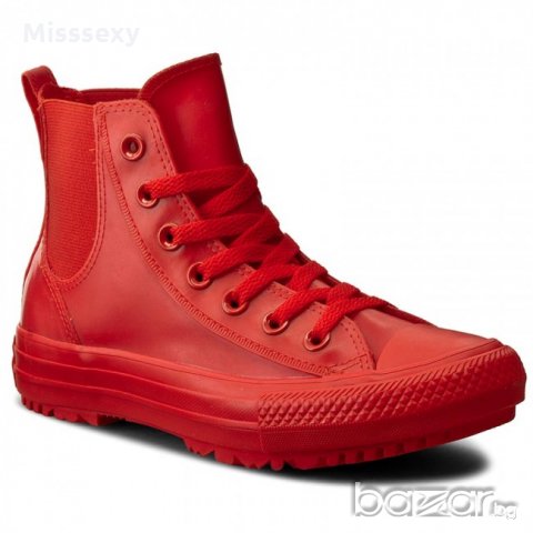 ПРОМО 🍊 CONVERSE 🍊 Дамски гумени кецове RED CHELSEA RUBBER BOOTS 36 и 37 номер нови с кутия, снимка 2 - Кецове - 17420217