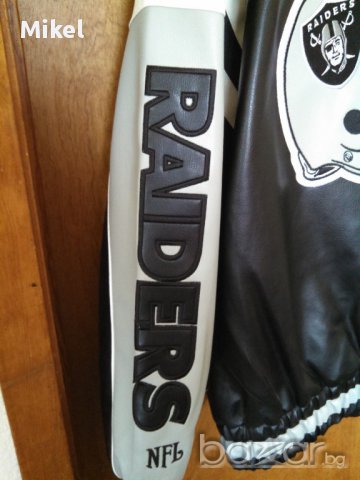 Ново!!! Кожено яке на OAKLAND RAIDERS (Jacket) размер: М, снимка 5 - Якета - 16884140