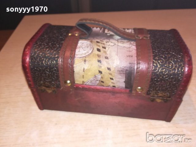 ретро дървена кутия с дръжка-20х11х11см-внос швеицария, снимка 9 - Антикварни и старинни предмети - 20978246