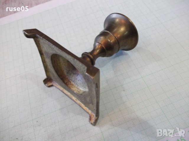 Свещник бронзов за една свещ - 94,6 гр., снимка 6 - Други ценни предмети - 24043337