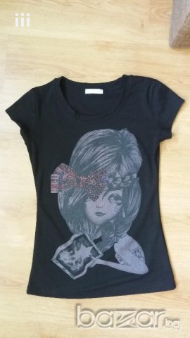 Тениска с момиче, снимка 2 - Тениски - 14754143