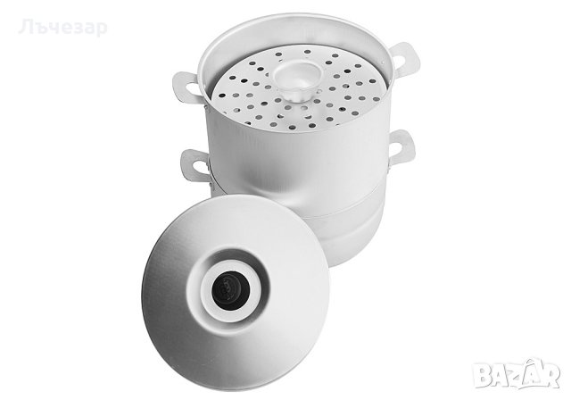 Уред за готвене на пара (мантоварка), снимка 5 - Съдове за готвене - 23722956