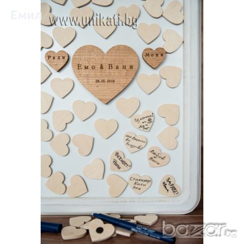 Сватбена книга за пожелания, снимка 2 - Сватбени аксесоари - 19554655