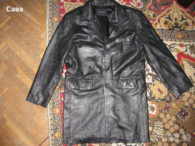 Кожен тренч SELECTED   мъжки,Л, снимка 2 - Якета - 24865276