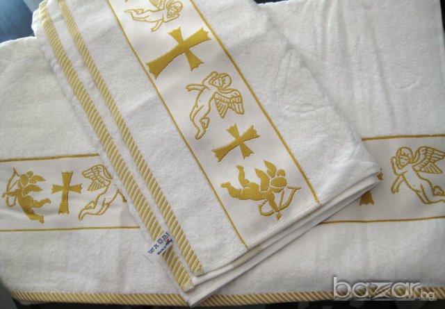 Кокплект 2 броя кърпи за Кръщене, снимка 10 - Подаръци за кръщене - 8122417