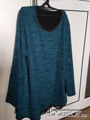 Като нова макси блуза с тюл , снимка 4 - Блузи с дълъг ръкав и пуловери - 20023604