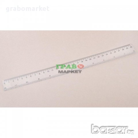 Прозрачна линия с таблицата за умножение, оразмерена сантиметри. Изработена от PVC материал. 
