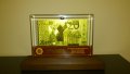 Сувенири 20 златни евро банкноти в стъклена поставка и масивно дърво + Сертификат, снимка 7