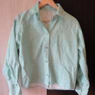 Светлозелена карирана дамска риза, блуза с дълъг ръкав, ръкави, дамски топ, жилетка, снимка 11 - Ризи - 13869321