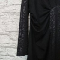 Елегантна черна рокля, снимка 2 - Рокли - 25034656