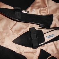 Дамски елегантни оригинални  обувки Prada Women's Black Loafer 100 % кожа , снимка 4 - Дамски обувки на ток - 18714675