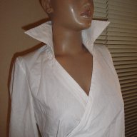 Нова елегантна маркова бяла дамска риза Diana Lirot,тип "Прегърни ме",блуза с дълъг ръкав,дамски топ, снимка 3 - Ризи - 12844443