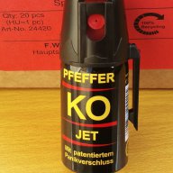 Лютив спрей за самозащита Pfeffer-KO JET  50мл., снимка 1 - Газово оръжие - 13862663
