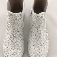 Дамски обувки Botineli White/silver, снимка 4 - Дамски боти - 25113658