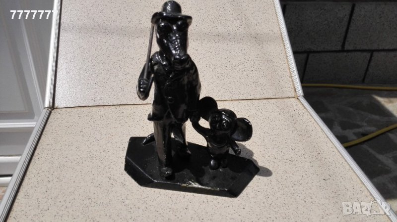 Стара колекционерска статуетка Крокодила Гена и Чебурашка 1969 г, снимка 1