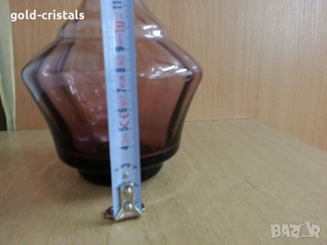 гарафа цветно стъкло, снимка 10 - Антикварни и старинни предмети - 25516954