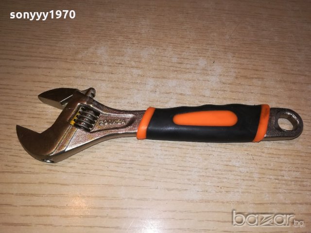 френски ключ 8 инча с гумена дръжка-21см-нов, снимка 14 - Ключове - 20816751