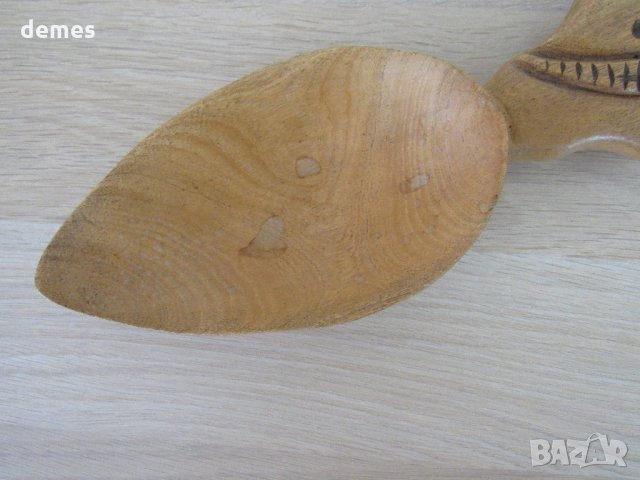 Голяма сувенирна лъжица от олива от Зимбабве, снимка 7 - Колекции - 21958891