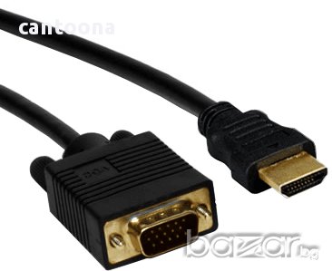 Информационен кабел Кабел HDMI-VGA, снимка 1 - Кабели и адаптери - 11642089