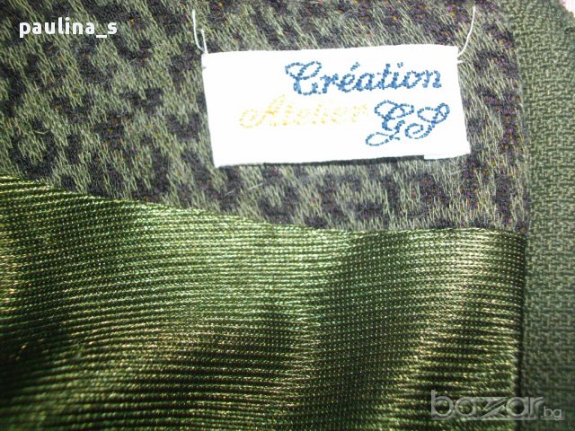 Дизайнерска рокля в зелен леопардов принт "Creation Atelier" D J , снимка 9 - Рокли - 12788277