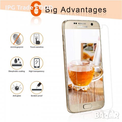 Samsung Galaxy S7 прозрачен равен стъклен протектор, снимка 3 - Фолия, протектори - 23672682