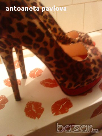  обувки леопард , снимка 5 - Дамски обувки на ток - 11528858