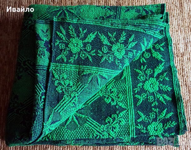Ръчно тъкан вълнен килим (покривало за легло), снимка 4 - Килими - 21642105