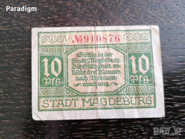 Банкнота нотгелд - Германия - 10 пфенига, снимка 2 - Нумизматика и бонистика - 25927979