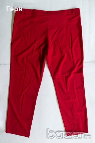 Червен дамски панталон Melli London EU 46, снимка 5 - Панталони - 18357871