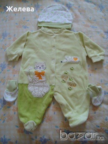 лот бебешки зимни гащиризони - плюш за новородено - 10 бр., снимка 3 - Комплекти за бебе - 19164645