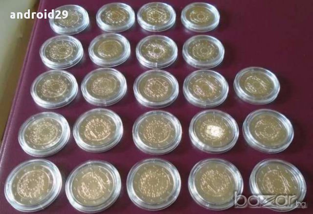 2 Евро монети ''30 Години Флага на Европа" 2015 - пълен сет 23 бр., снимка 2 - Нумизматика и бонистика - 15990737