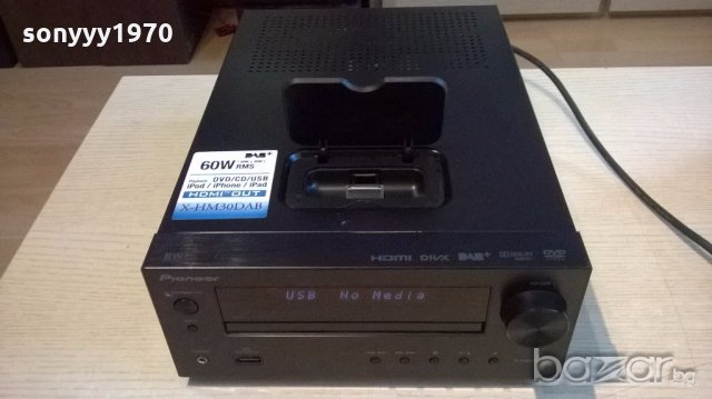 pioneer x-hm30dab-k dvd/usb/hdmi/iphone dab receiver, снимка 11 - Ресийвъри, усилватели, смесителни пултове - 18359366