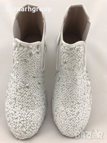 Дамски обувки Botineli White/silver, снимка 4 - Дамски боти - 25113658
