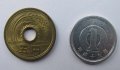 Япония - пълен сет 1, 5, 10,50,100,500 йени - 6 монети,508 m, снимка 3