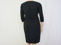 Стилна Черна Рокля с колан-M, L, снимка 4