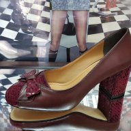 Дамски обувки с широк ток, снимка 2 - Дамски обувки на ток - 17689425