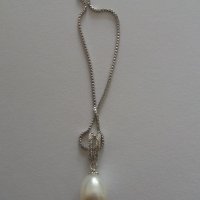 Сребърен комплект с естествени перли, снимка 4 - Бижутерийни комплекти - 21326986