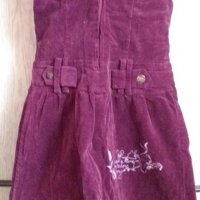 Детски джинсов сукман, размер 10/134, снимка 2 - Детски рокли и поли - 25438382