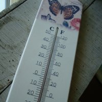 ^^ Пеперуда ^^ - дървен термометър, снимка 4 - Други - 23588016