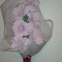 Цветя от хартия-гладиоли, снимка 9 - Изкуствени цветя - 24675921
