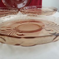 Стъклени  чинии чинийки цветно стъкло, снимка 4 - Антикварни и старинни предмети - 19602222