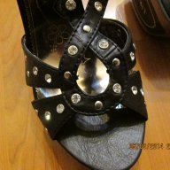 нови страхотни сандали на висок ток с камъни и капси внос от Англия, снимка 4 - Сандали - 11055638