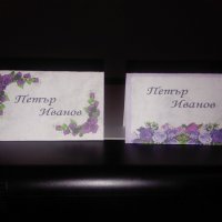 Тейбъл картички , снимка 1 - Сватбени аксесоари - 23832543