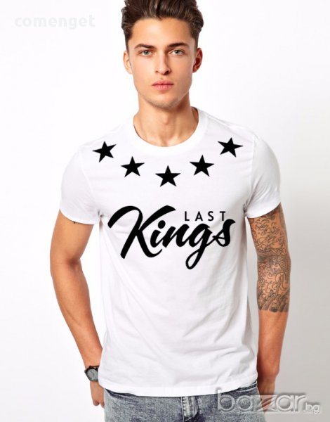 ПРОМО! Мъжка тениска TYGA LAST KINGS SCRIPT! Поръчай модел с ТВОЯ идея!, снимка 1