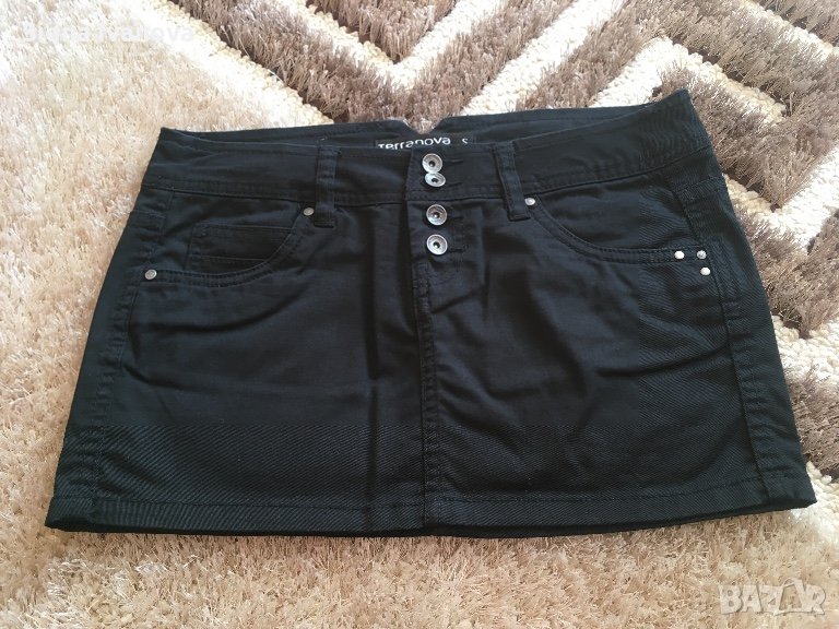 Черна къса пола Terranova, снимка 1