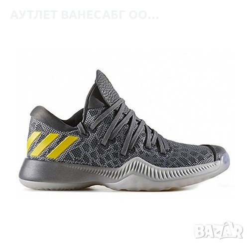 НАМАЛЕНИ!!!Баскетболни кецове ADIDAS J HARDEN B/E Сиво/Жълто№35 1/2, снимка 1