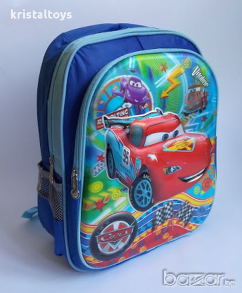 3D Ученическа раница Колите Cars, снимка 1