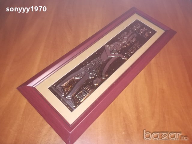 релефна картина-мед/стъкло-55х21см, снимка 4 - Колекции - 20945936