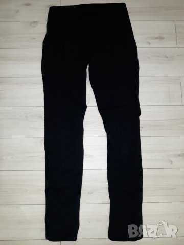 Дамски черен ватиран клин с кожа отпред марка Cassis, снимка 2 - Клинове - 23704160