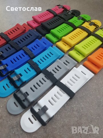 26мм Garmin Fenix 1/2/3/3 HR Fenix 5X, силиконови каишки, каишка, снимка 6 - Каишки за часовници - 22821084
